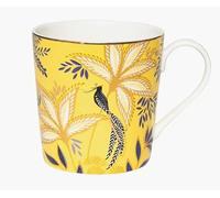 Sara Miller London Anniversary Mug, Birds & Bloom Embellished with 22-Carat Gold Detailing