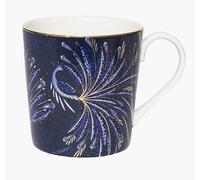 Sara Miller London Anniversary Mug, Peacock Parade Embellished with 22-Carat Gold Detailing
