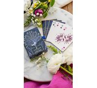 Sara Miller London Anniversary Playing Cards, Peacock Design, Blue and Gold, Premium Cardboard, Adult Unisex