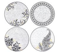 Sara Miller London Artisanne Noir 26.8cm Dinner Plate with Gold Detailing