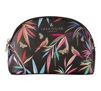 Sara Miller London Bamboo Small Cosmetic Makeup Pouch Bag (Black)