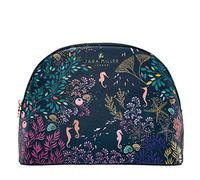 Sara Miller London Cosmetic Bag, Zip Pull Toiletry, Wash Bag and Beauty Organiser, Vegan Leather, Large Size, Great for Gym or Holiday Essentials, Cruelty Friendly, Gift For Her