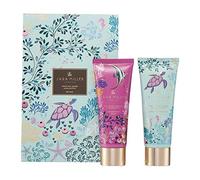 Sara Miller London Hand and Body Cream and Exfoliating Body Wash x2 75ml, Spa Duo, Moisturiser, Shea Butter, Travel Size, Vegan and Cruelty Friendly, Beauty Gift For Her