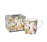 Sara Miller London Palm Garden Mug Featuring 22-Carat Gold Detailing