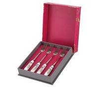 Sara Miller London Portmeirion Chelsea Set of 4 Pastry Forks Gold