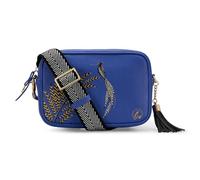Sara Miller London Women's Crossbody Bag, Camera Travel Purse with Zipper Closure, Botanic Blue