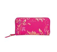 Sara Miller London Zip Around Wallet, Women's Purse Clutch, Coin Pocket and Card Holder, Faux Leather, Large, Chelsea Pink