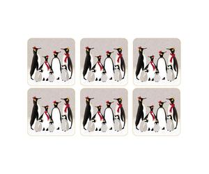 Sara Miller Penguin Christmas Collection - Coasters Set Of 6 - X0010268945