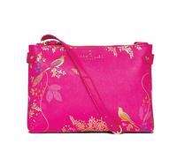 Sara Miller Women's Crossbody, Dual Compartment Purse with Zipper Closure, Adjustable Straps for Cross Body or Shoulder Bag, Chelsea Pink