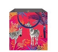Sara Miller Zebra Small Luxury Paper Gift Bag, size: 130 x 130 x 70mm