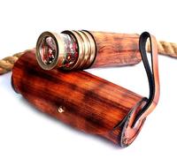 SARA NAUTICAL Handcrafted Brass Kaleidoscope, Giant Etched Design, Oil Chamber, Classic Collection | Birthday | Any Occasion Gift for Kids and Adults
