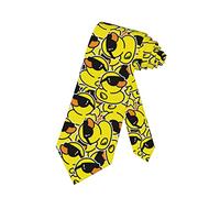 SARA NELL Duck Mens Tie Cool Duck With Sunglasses Necktie,Fun Print Woven Slim Neck Ties for Men