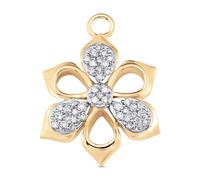 Sara Weinstock 18K yellow gold Lierre diamond pendant charm One Size