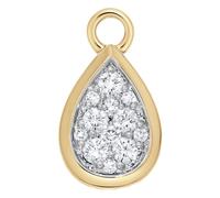 Sara Weinstock 18K yellow gold pear diamond pendant One Size