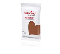 Saracino Sugar Paste Model Brown Modelling Paste 250 g Gluten Free Made in Italy
