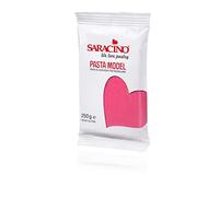 Saracino Sugar Paste Model Fuchsia for Modeling 250 g Gluten Free Made in Italy
