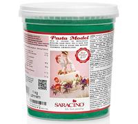 Saracino Sugar Paste Model Green Modelling Paste 1 kg Gluten Free Made in Italy