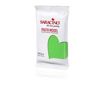 Saracino Sugar Paste Model Light Green Modelling Paste 250 g Gluten Free Made in Italy
