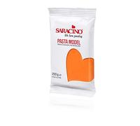 Saracino Sugar Paste Model Orange Modelling Paste 250 g Gluten Free Made in Italy