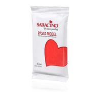 Saracino Sugar Paste Model Red Modelling Paste 1 kg Gluten Free Made in Italy