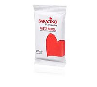 Saracino Sugar Paste Model Red Modelling Paste 250 g Gluten Free Made in Italy