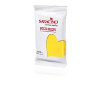 Saracino Sugar Paste Model Yellow Modelling Paste 250 g Gluten Free Made in Italy