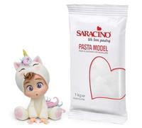 Saracino White Sugar Paste for Modelling 1 kg Gluten Free Made in Italy