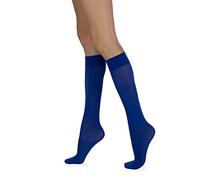 Sarah Borghi Green 40 den Microfiber with Eco-friendly Yarn One Size - Made in Italy, Cobalt, One size