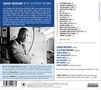 SARAH & BROWN,CLIFFORD VAUGHAN - SARAH VAUGHAN WITH CLIFFORD BROWN CD NEW