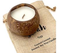 Sarah - Coconut Bowl Candle - Toasted Coconut Scented - Soy Wax - Hand Poured - Gift Present