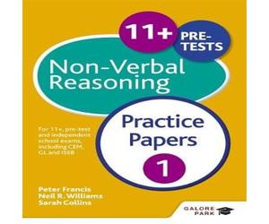 Sarah Collins 11+ Non-Verbal Reasoning Practice Papers 1 Paperback Book Sarah Collins Multicolor