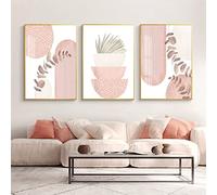 Sarah Duke Abstract Poster Set, Pink Aesthetic Wall Pictures, Modern Pictures, Canvas Pictures, Without Frame, Wall Poster, Living Room, Bedroom Decor (30 x 40 cm)