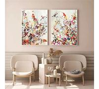 Sarah Duke Set of 2 Poster, Premium Aesthetic Floral Canvas Pictures, Oil on Canvas, Without Frame, Modern Wall Art for Living Room (40 x 60 cm)