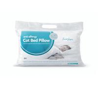 Sarah Jayne Anti-Allergy Cot Bed Pillow 40x60cm - Machine Washable Baby & Toddler Pillow with Anti-Allergenic Polyester Filling, Soft Polycotton Cover, White