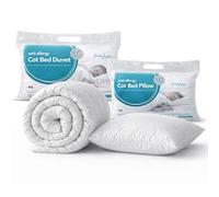 Sarah Jayne Breathable Cot Bed Duvet & Pillow Set for Babies & Toddlers - Lightweight Microfiber Baby Quilt with Hollowfibre Filling, 9 Tog Options, Non Allergenic, Made in UK