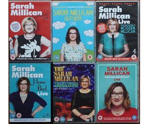 SARAH MILLICAN 1-6 COMPLETE LIVE COLLECTION / CHATTERBOX + OUTSIDER + MODERN + HOME BIRD + TELEVISION PROGRAMME + CONTROL ENTHUSIAST = ULTIMATE 6x DVD UK SET