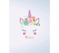 Sarah: Unicorn Notebook Personal Name Wide Lined Rule Paper | Notebook The Notebook For Writing Journal or Diary Women & Girls Gift for Birthday, For Student | 162 Pages Size 8.5x11inch | Matte Finish