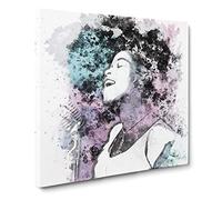Sarah Vaughan Canvas Print | Gallery Wrapped 30mm Frame Wall Art | 14x14 inches | Ready to Hang | Modern Picture | Living Room Bedroom Lounge Office