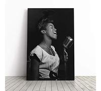 Sarah Vaughan Canvas Print | Gallery Wrapped 30mm Frame Wall Art | 24x16 inches | Ready to Hang | Modern Picture | Living Room Bedroom Lounge Office