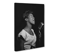 Sarah Vaughan Canvas Print | Gallery Wrapped 30mm Frame Wall Art | 24x16 inches | Ready to Hang | Modern Picture | Living Room Bedroom Lounge Office