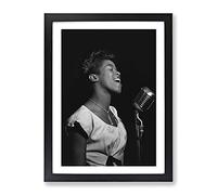Sarah Vaughan Modern Framed Print | A3 Black Framed Wall Art | Ready to Hang | Modern Nature Picture | Living Room Bedroom Lounge Office