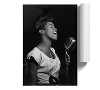 Sarah Vaughan | Unframed Wall Art Print | Ready to Frame Poster | Modern Home Decor Picture | Artwork for Living Room, Bedroom, Kitchen or Office | A2 (42x59.4 cm)