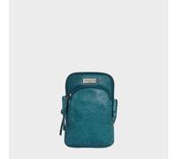 'SARAH' Vintage Natural Grain Leather Mini Crossbody Bag Assots London Light Blue One Size