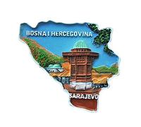 Sarajevo Bosnia 3D Refrigerator Magnet Travel Sticker Souvenirs,Home & Kitchen Decoration Bosnia Fridge Magnet from China