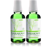 Sarakan Anti-Plaque Mouthwash (300 ml) | Formulated to Reduce Plaque and Tartar | Alcohol Free | Fluoride Free | Vegan (Pack of 2)