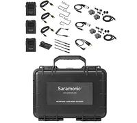 Saramonic Advanced 2 Person Wireless UHF Lavalier System with Dual Camera Mount Receiver, Premium DK3A Lavaliers, Li-Ion Power, Hard Case and More (UwMic9S Kit 2)