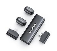Saramonic Air SE Wireless Lavalier Microphone for iPhone, Android, 48kHz/24Bit, with USB-C/Lightning, Mini Mic, True Al Noise Cancellation, Lapel Microphone for Vlogging, Streaming, YouTube, Interview