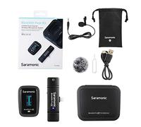 Saramonic Blink 500 Pro X Wireless Mic System w/Lavaliers & USB-C Receiver for iPhone 15, Android, iPad, Mobile & Computers, Black (BLINK500 ProX B3)