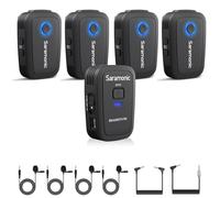 Saramonic Blink 500 T4 4-Person Wireless Clip-On Microphone System with Lavaliers for Cameras & Mobile Devices
