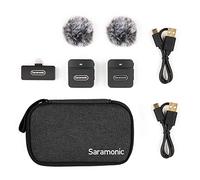 Saramonic Blink Micro Clip-On Wireless System w/Camera-Mount Dual-Receive (2-Person Clip-On B4)
